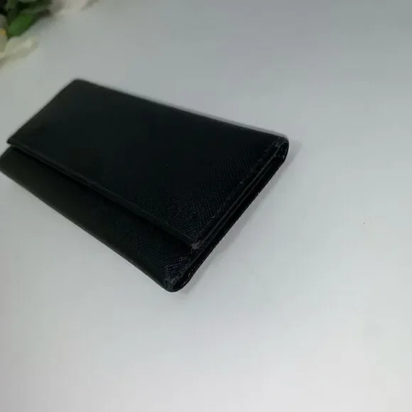 Authentic Prada Saffiano Leather 6 Key Wallet Black - Picture 4 of 14